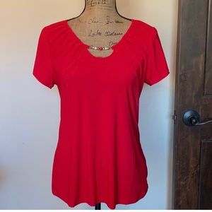 Lovely red top-New with tag!